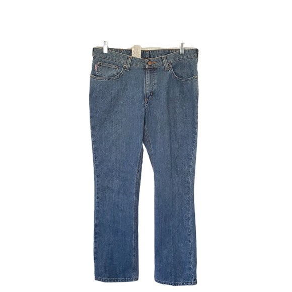Carhartt Women's Traditional Fit Denim Blue Jeans - Picture 1 of 8